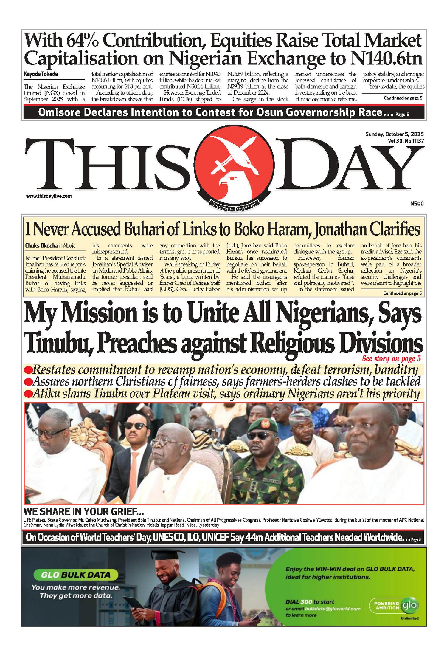 Thisday Newspaper -05-10-2025
